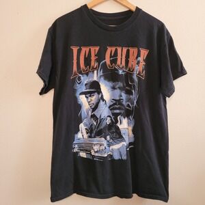 Ice Cube Men's Ice Cube Short Sleeve Graphic T-Shirt Rap Band Size M/L